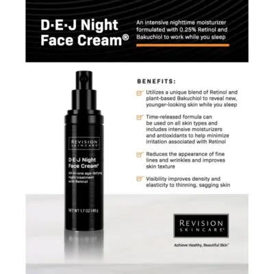 Revisión DEJ Night Face Cream 1.7 oz Beneficios
