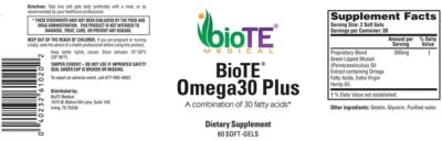 Discontinued - BioTE® Omega 30 Plus - Image 2