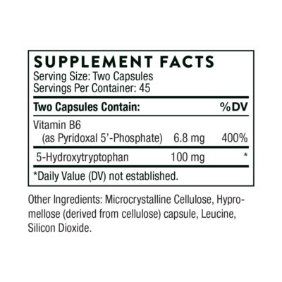 Thorne 5-HTP Ingredients