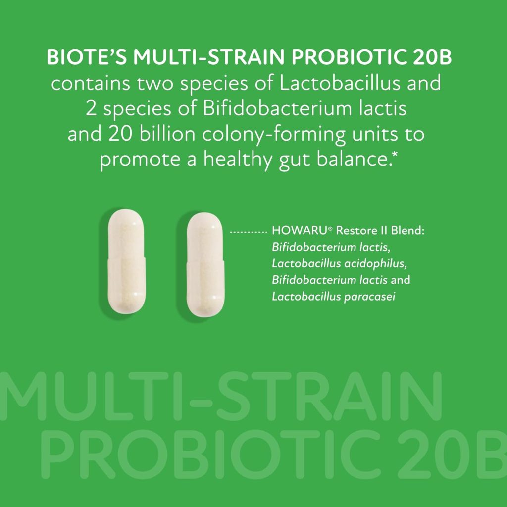 Biote Probiotic 20B Capsule Size