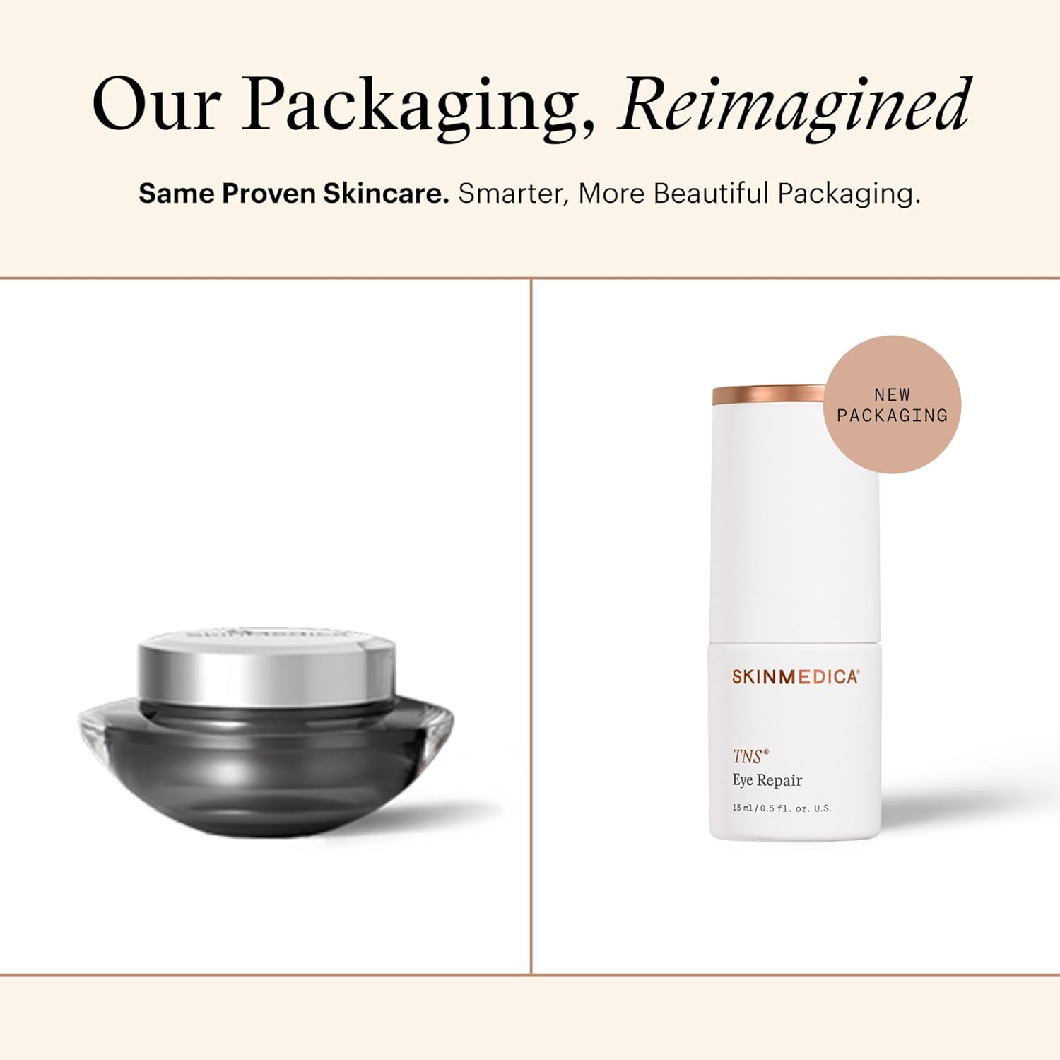 SkinMedica TNS Eye Repair new packaging updated bottle