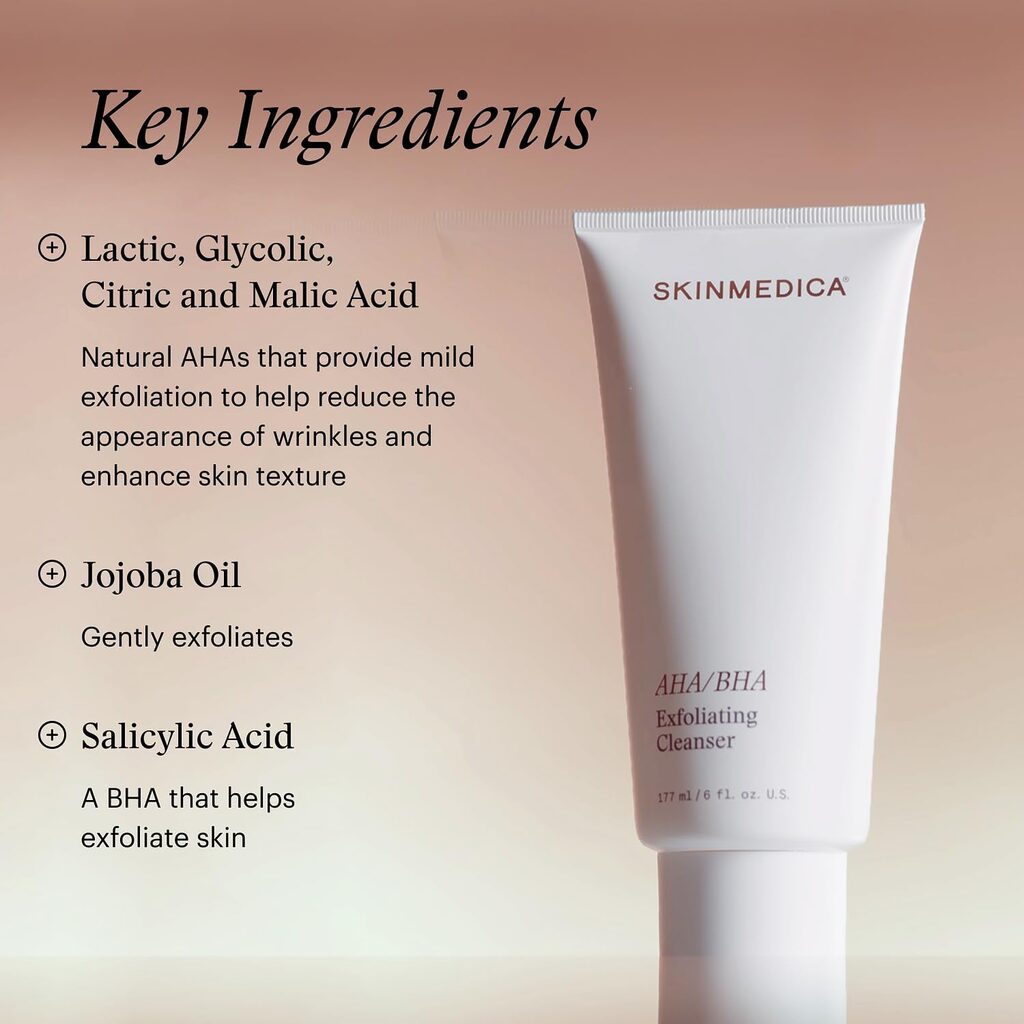 What is in SkinMedica AHA BHA Exfoliating Cleanser Ingredients