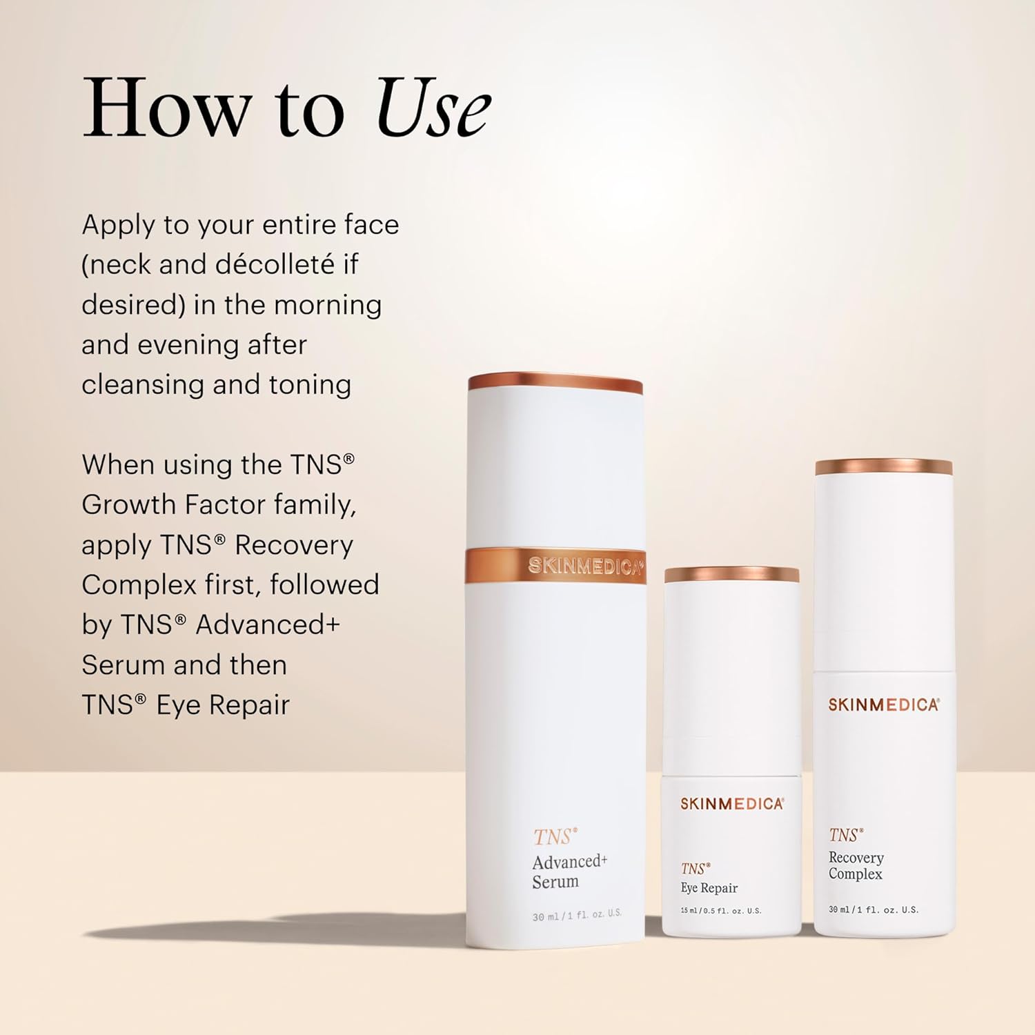 how to use SkinMedica TNS Recovery Complex