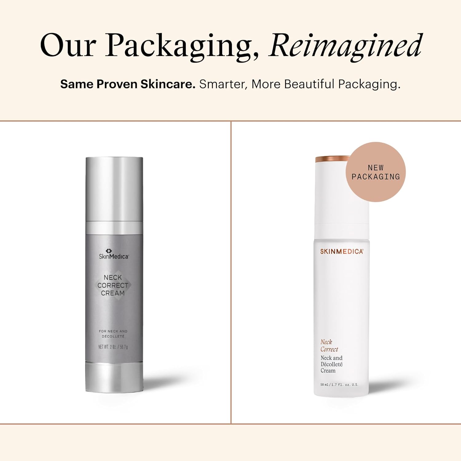 SkinMedica Neck Correct Cream new packaging