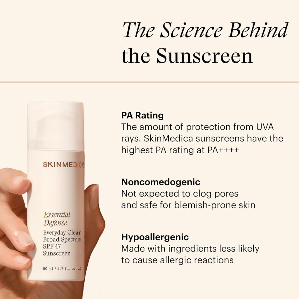 SkinMedica Essential Defense Mineral Shield Broad Spectrum SPF 47 features