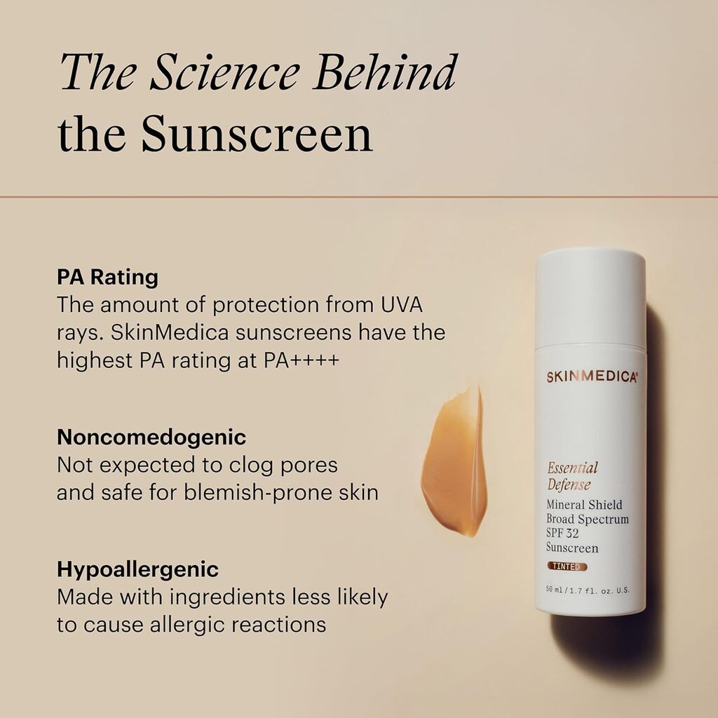 SkinMedica Essential Defense Mineral Shield Broad Spectum SPF 32 sunscreen features