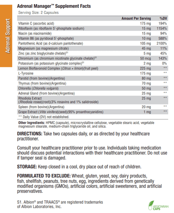 Sale on XYMOGEN Adrenal Manager Fast, Free Shipping