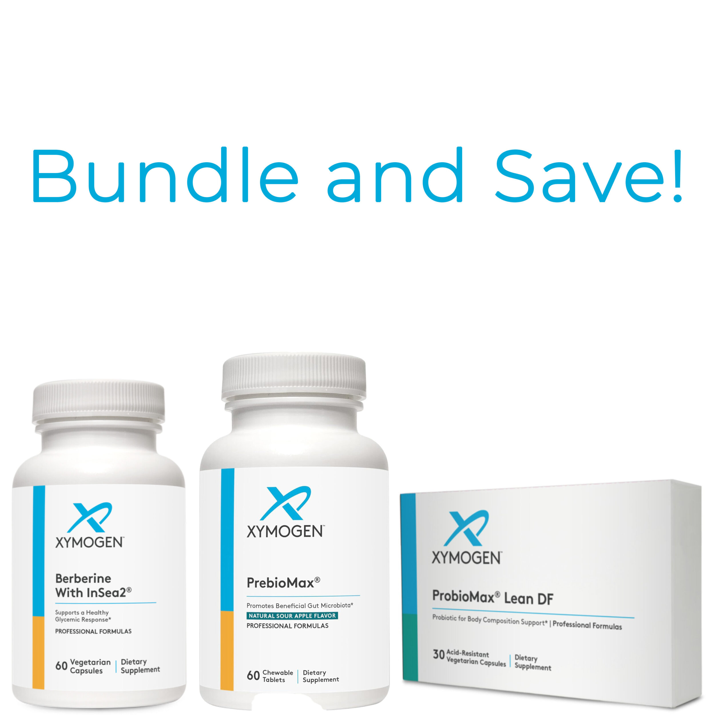 Xymogen Body Composition Bundle PrebioMax ProbioMax Lean Berberine