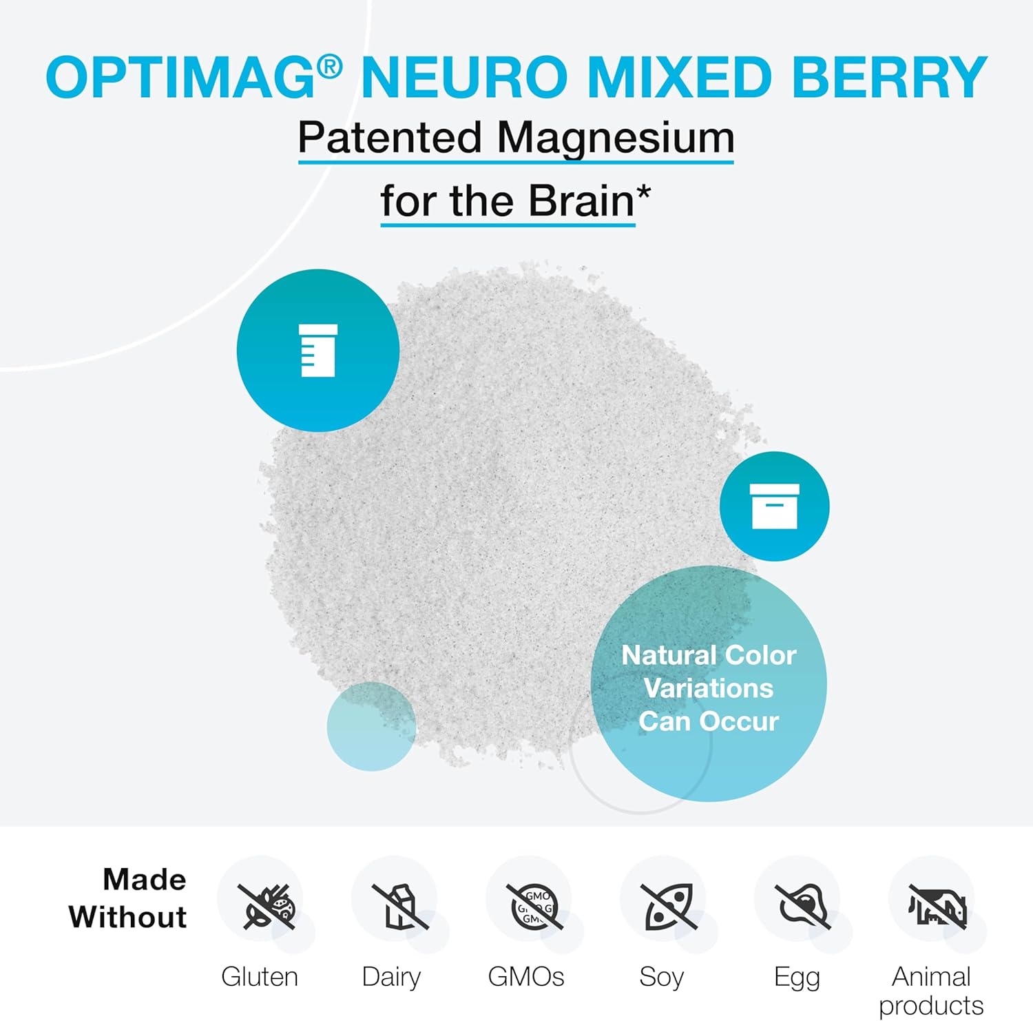 Xymogen Optimag Neuro - Powder Image - 60 servings - mixed Berry Flavor - powder image