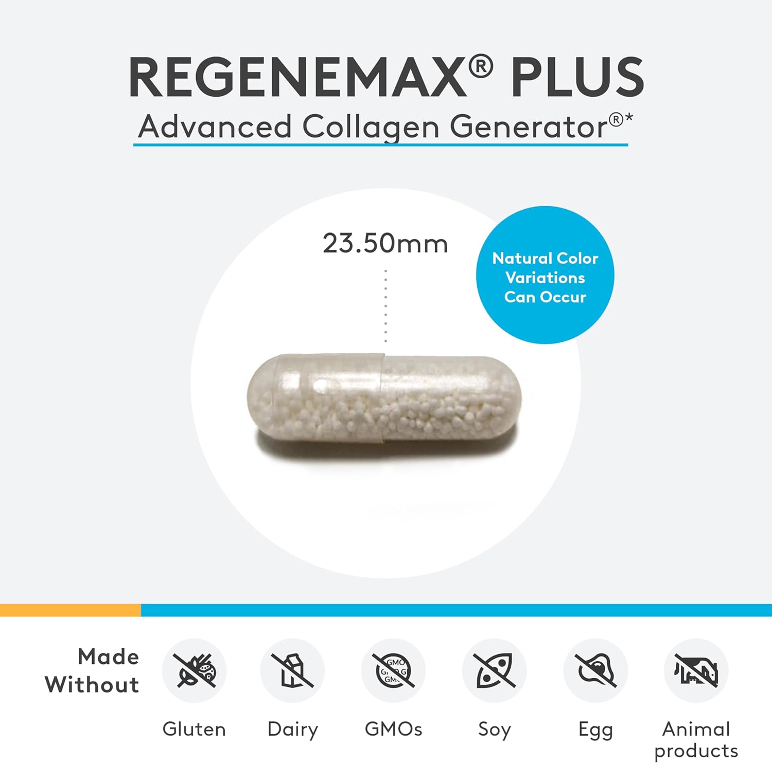 Xymogen RegeneMax Plus 60 capsule size