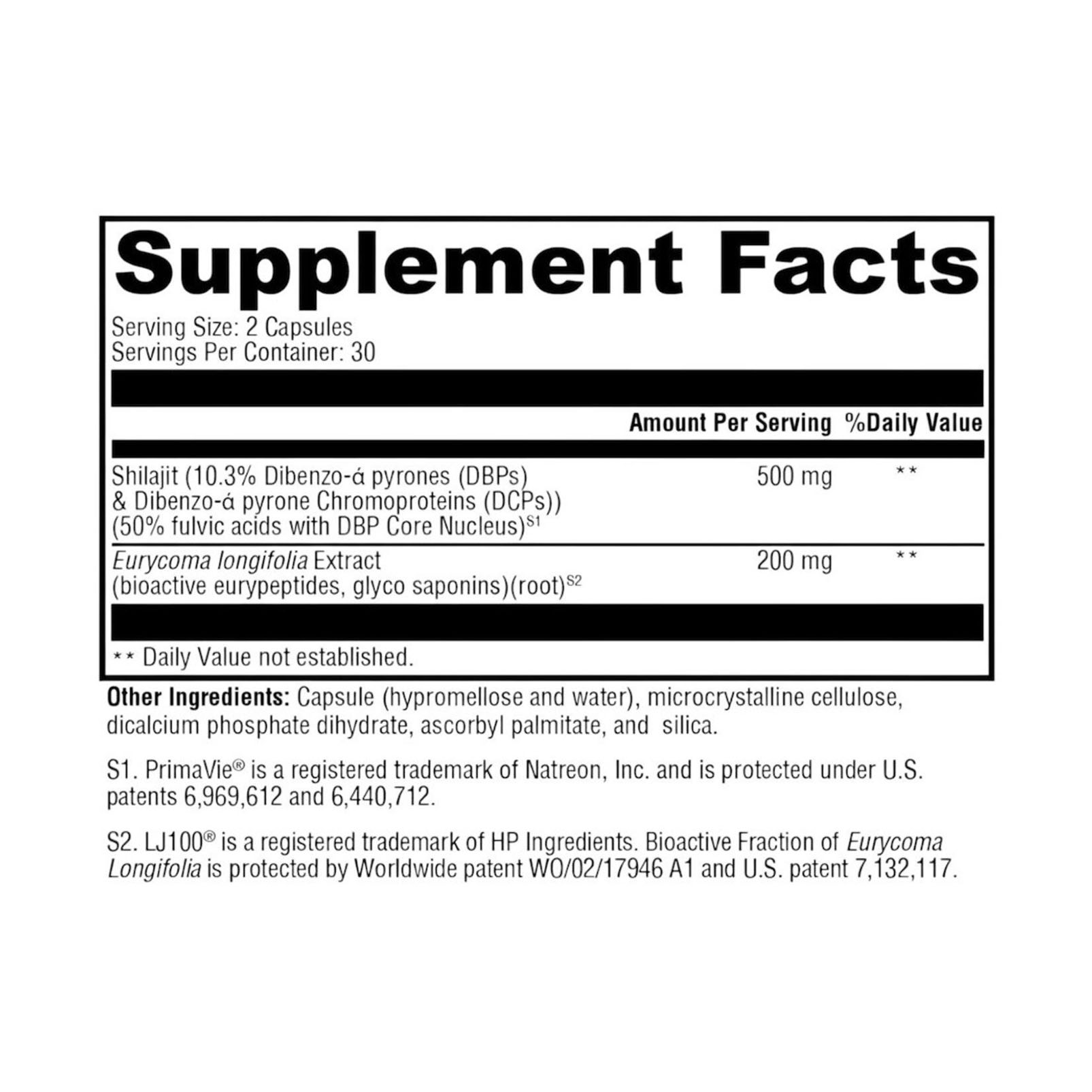 xymogen-testoplex-plus supplement facts ingredients label box side