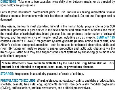 how to use xymogen optimag 125 directions 120 capsules