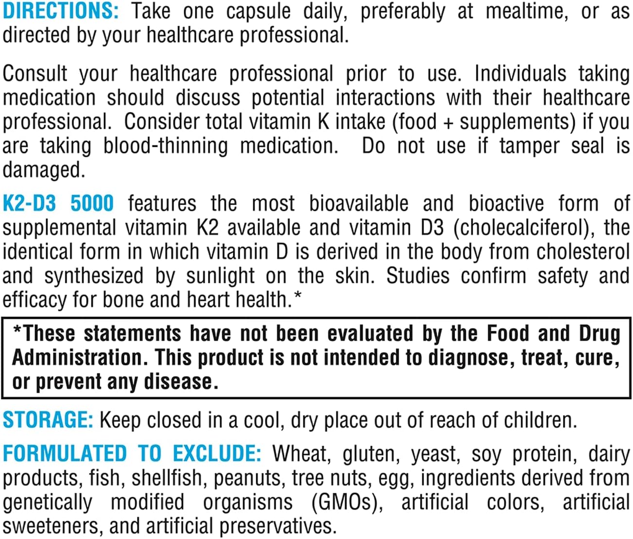 Xymogen K2 D3 5000 120 capsule suggested use