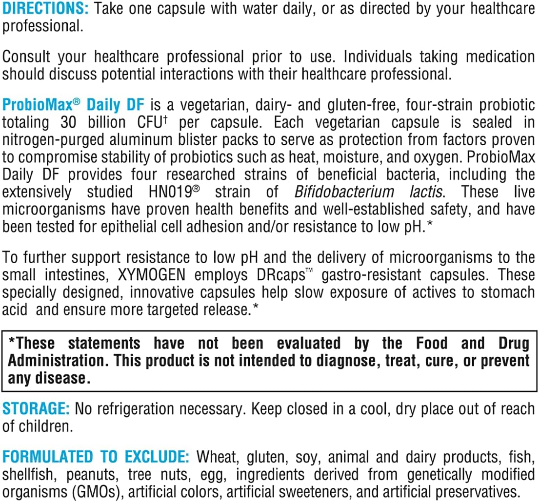 Xymogen ProbioMax 100B How to Use