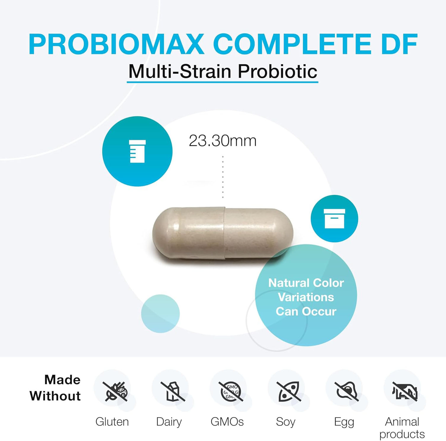 Xymogen Probiomax Complete DF Capsule Size