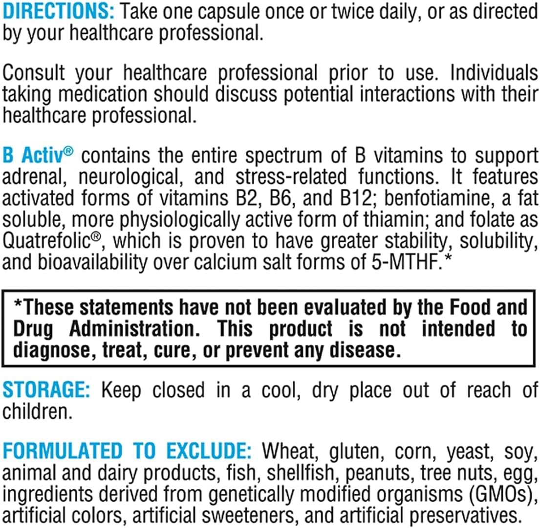 xymogen b activ directions
