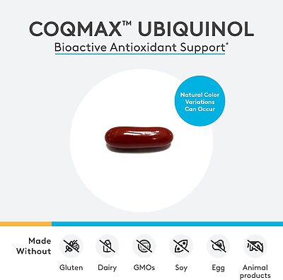 Xymogen CoQmax Ubiquinol 200mg Capsule Size