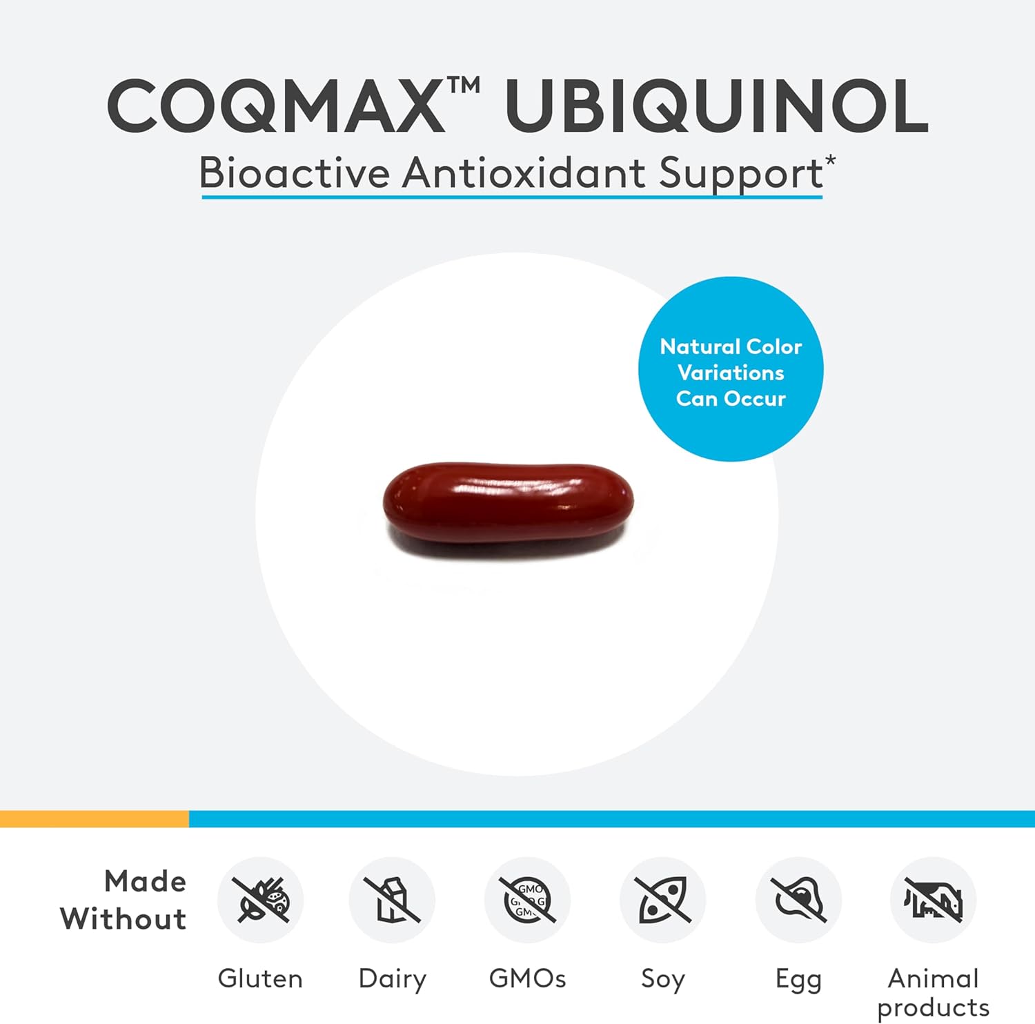 Xymogen CoQmax Ubiquinol 200mg Capsule Size