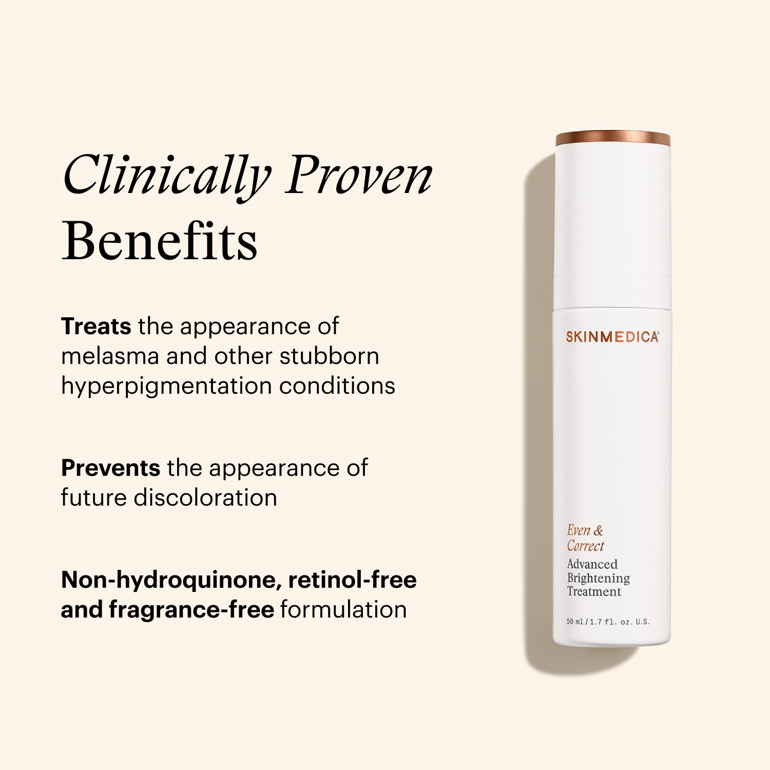 skinmedica even and correct advanced brightening treatment features
