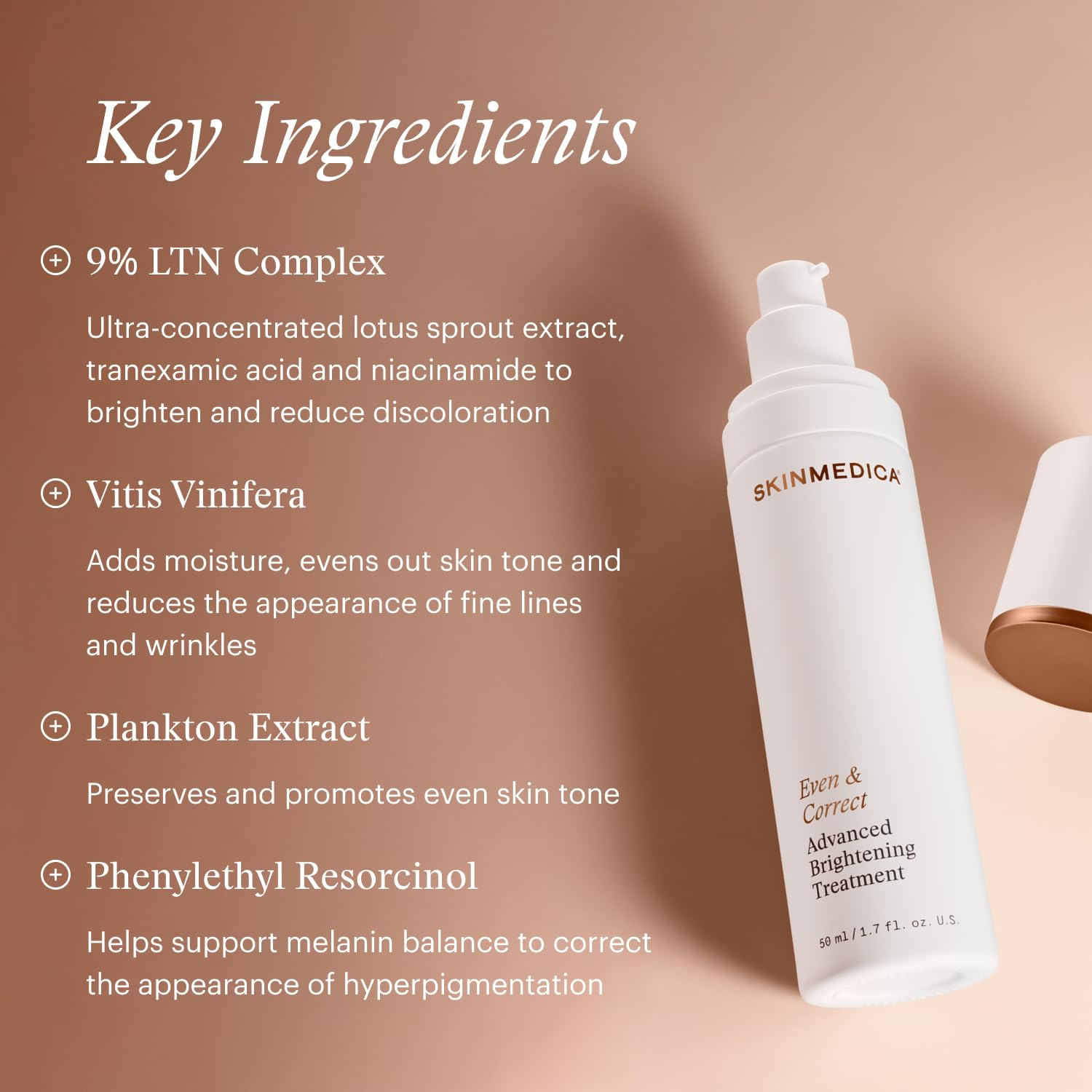 skinmedica even and correct advanced brightening treatment ingredients