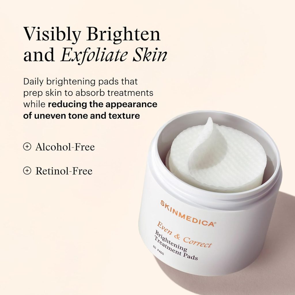 skinmedica even and correct brightening treatment pads benefits