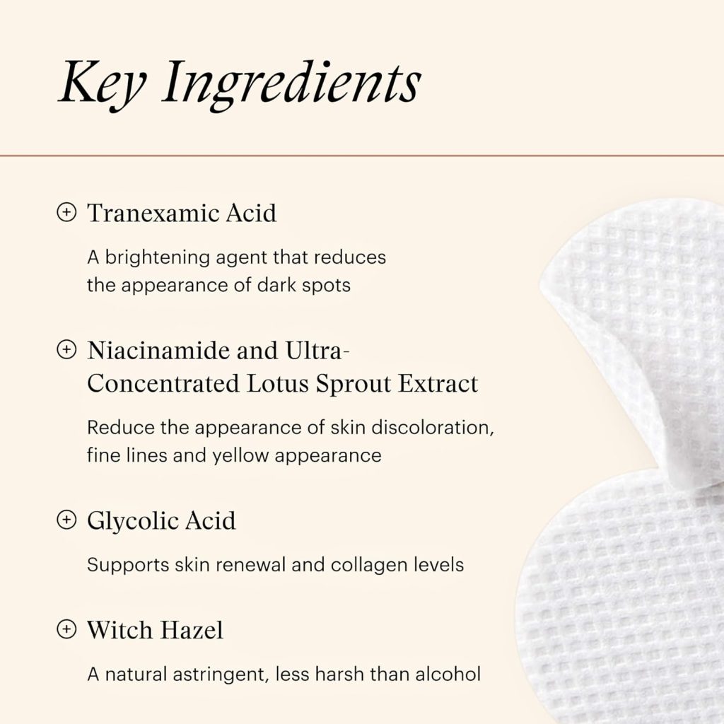 skinmedica even and correct brightening treatment pads ingredients