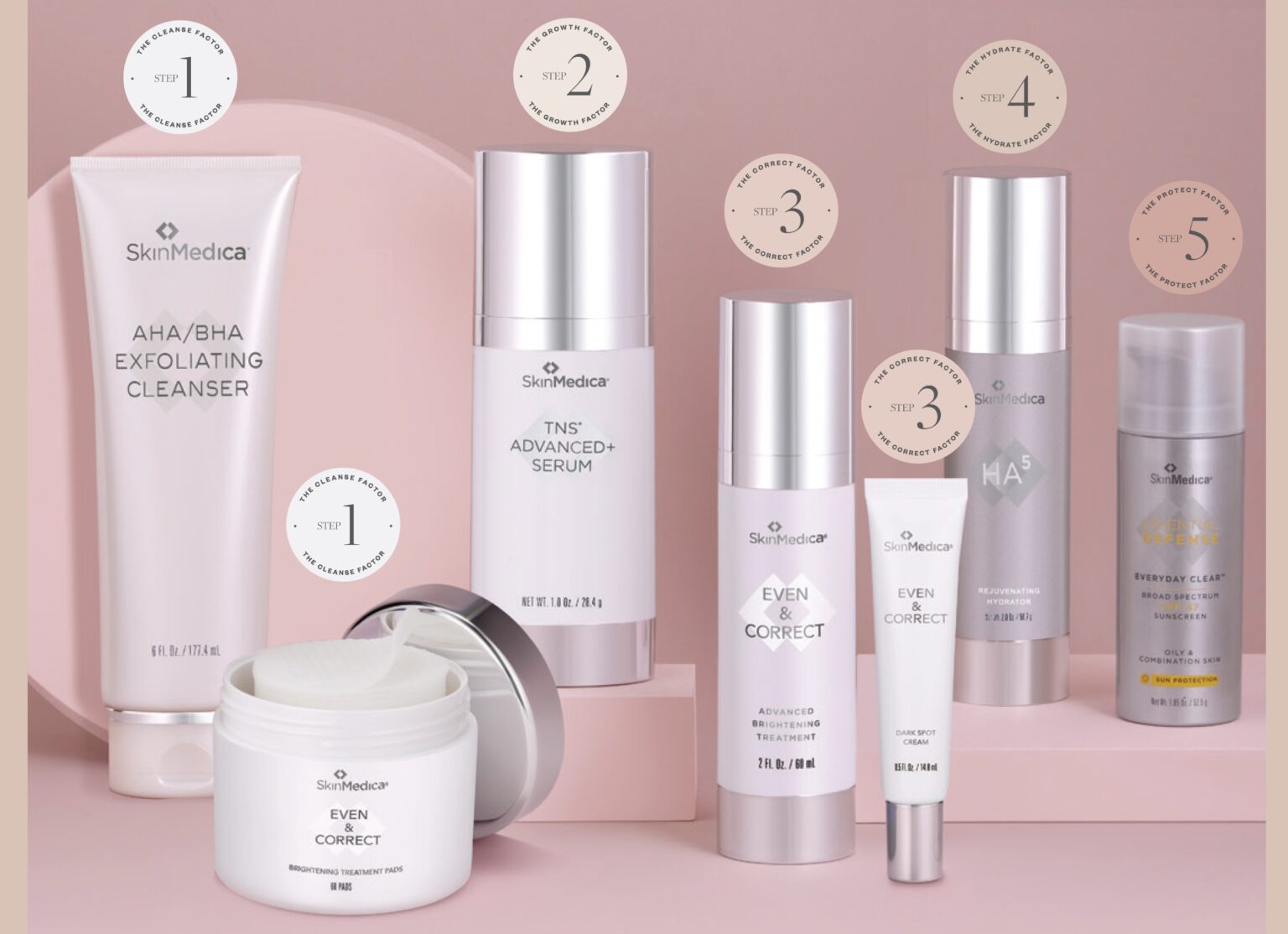 What order should I use my SkinMedica products? Learn More.