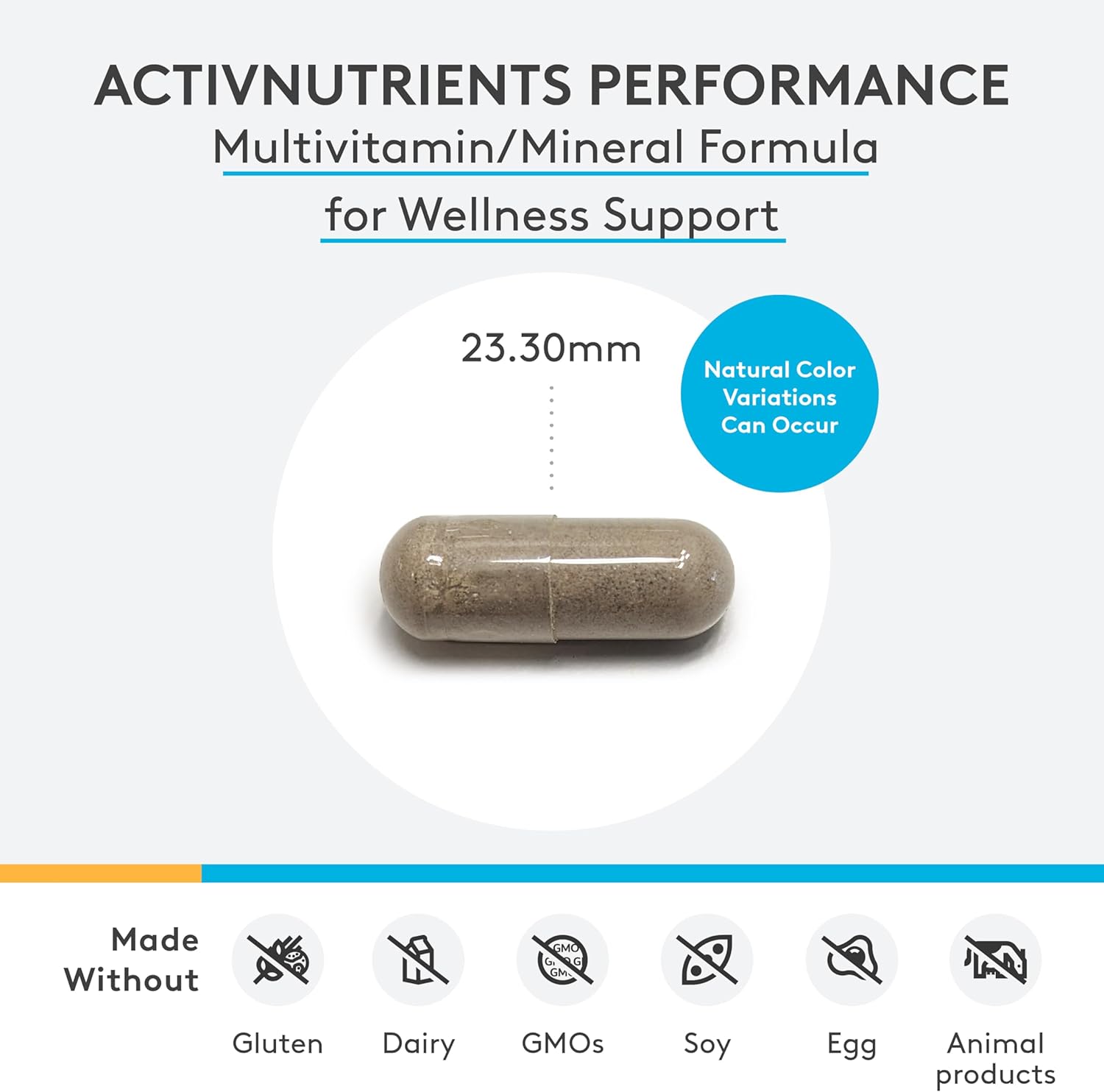 Xymogen ActivNutrients Performance capsule size image