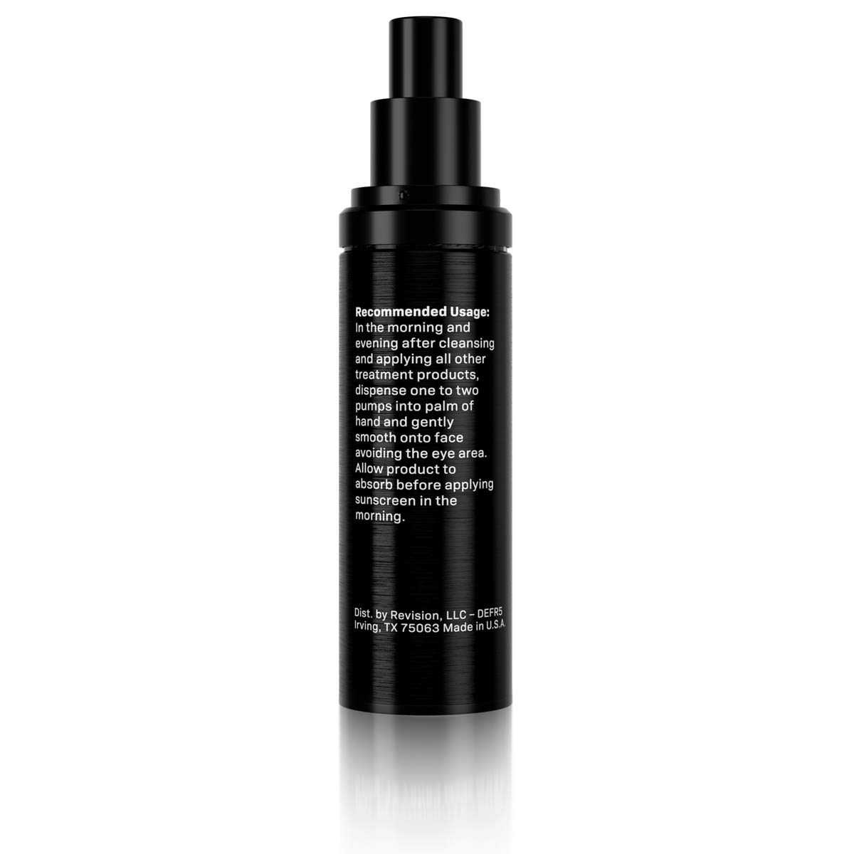 Revision DEJ Face Cream Back of Bottle