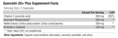 symogen querceint plus supplement facts