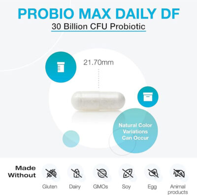 ProbioMax Daily DF 60 capsules pill size