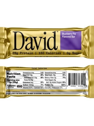 david protein blueberry pie bar on sale