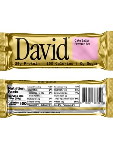 david protein cake batter bar on sale