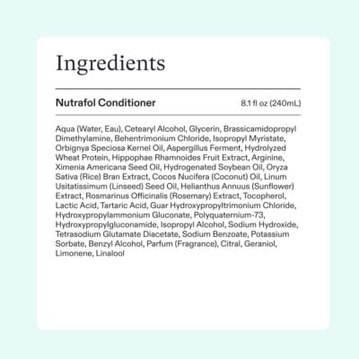 Nutrafol Conditioner Ingredient List