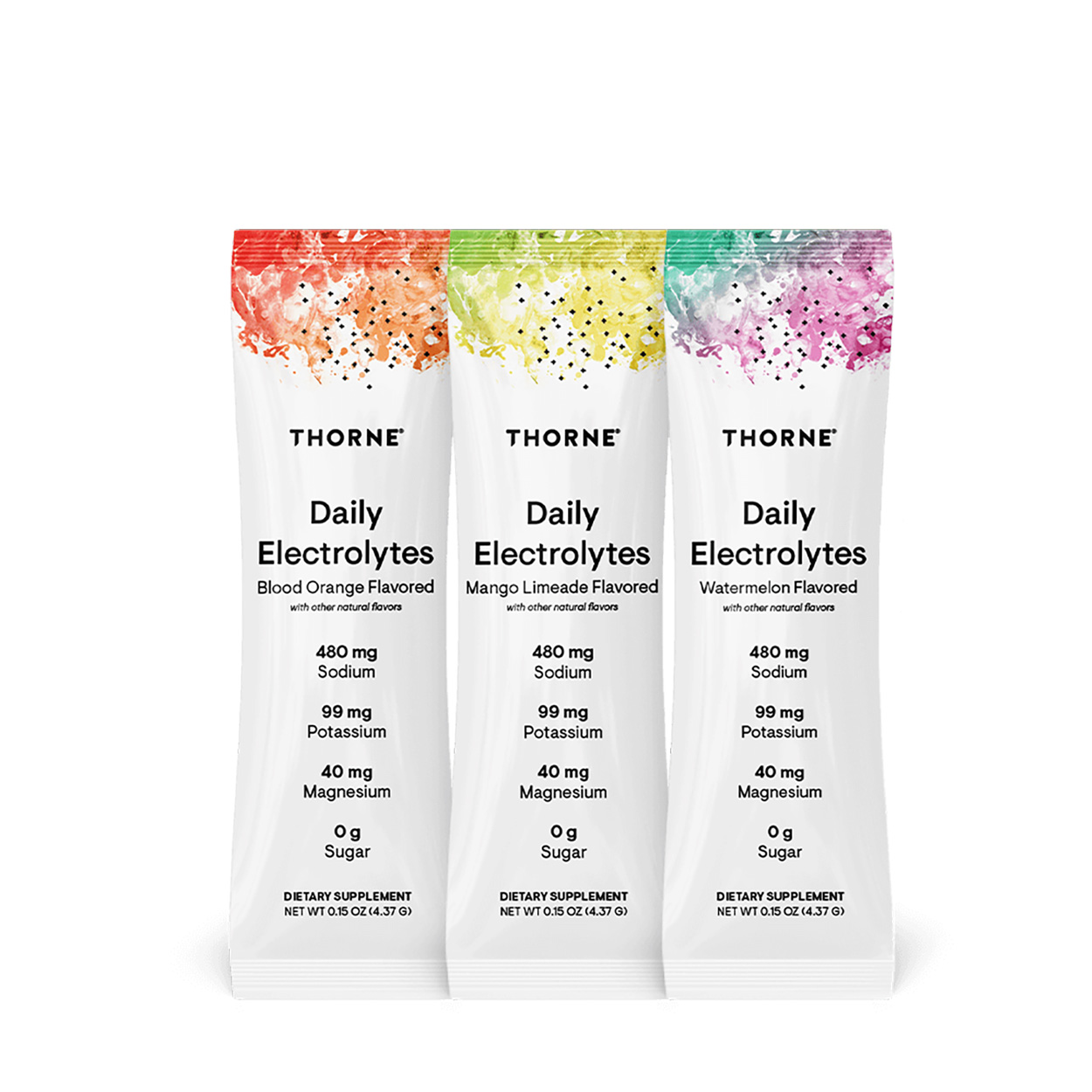 Thorne Daily Electrolytes Variety Pack Stick Packs