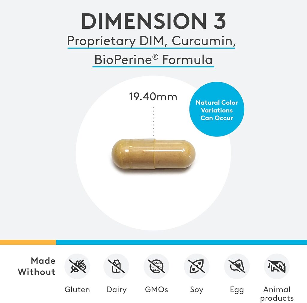 Xymogen Dimension 3 240 capsules capsule size