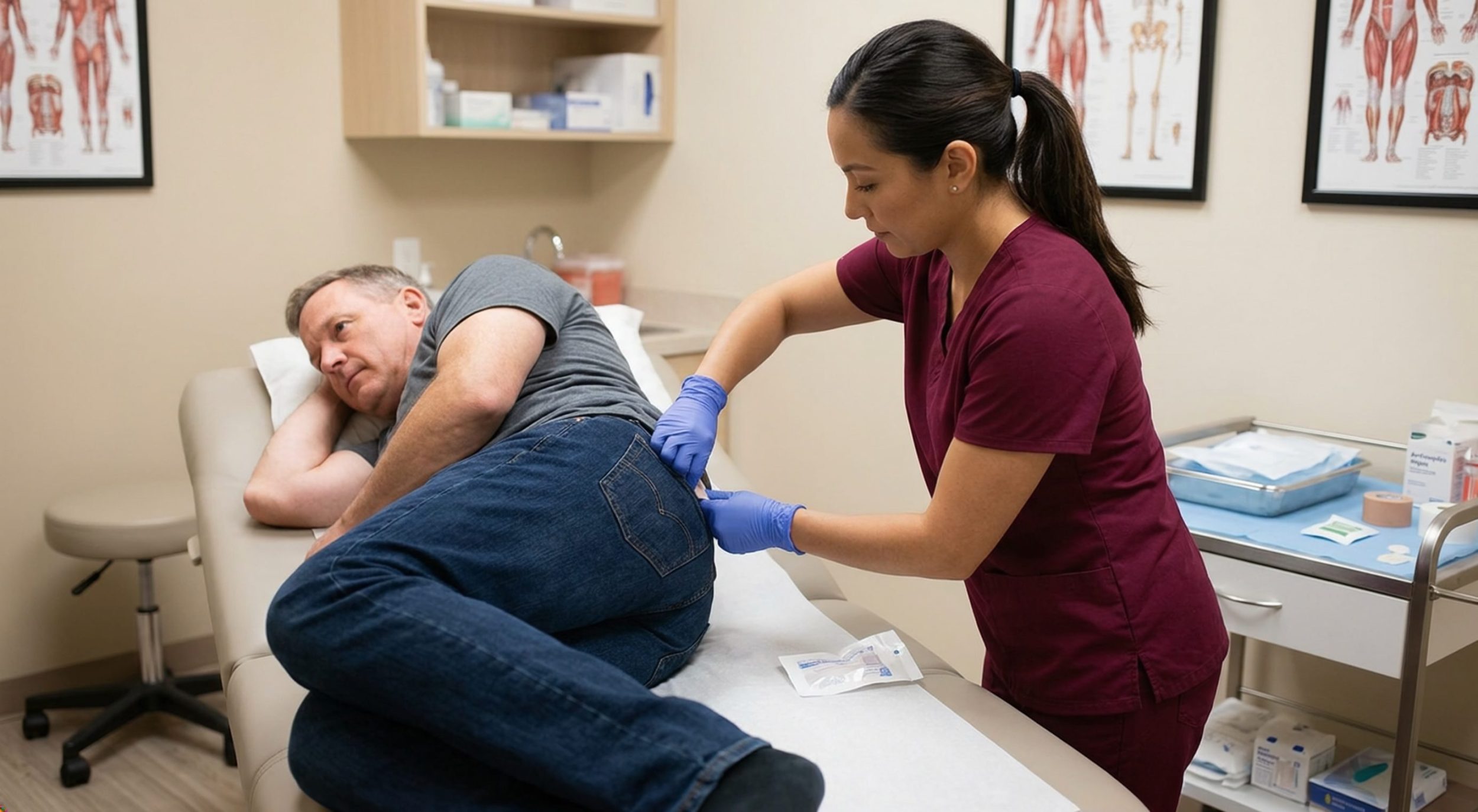 man getting a bhrt injection in Denver, Colorado