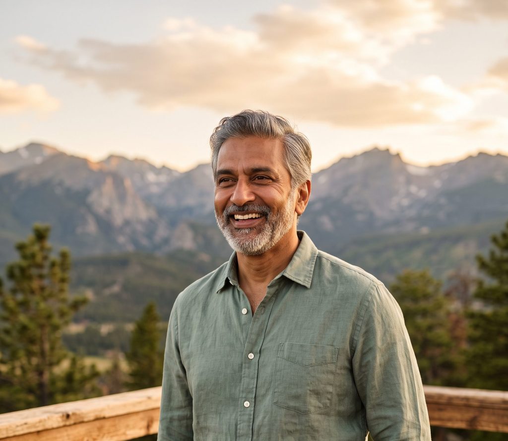 handsome, low cortisol man in denver, colorado