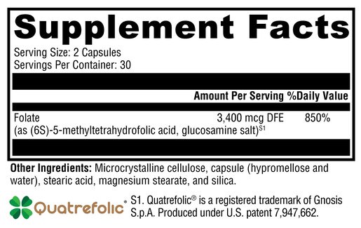 5-MTHF supplement facts and information