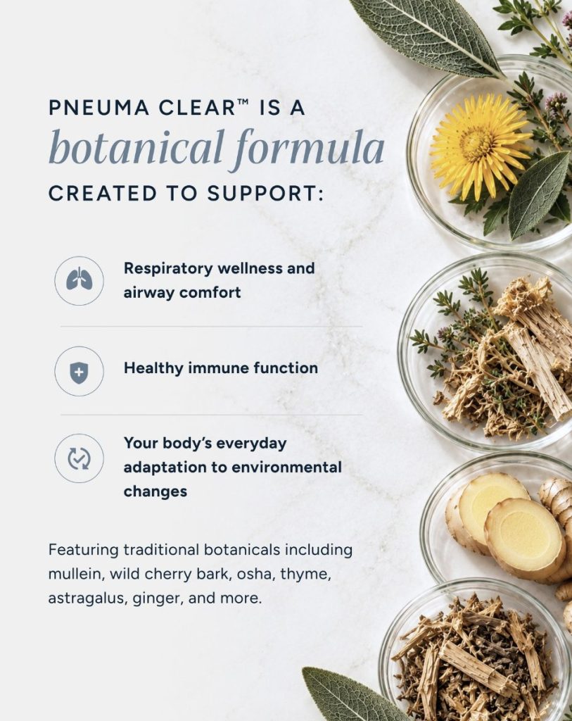 quicksilver scientific pneuma clear is a botanical form created to support